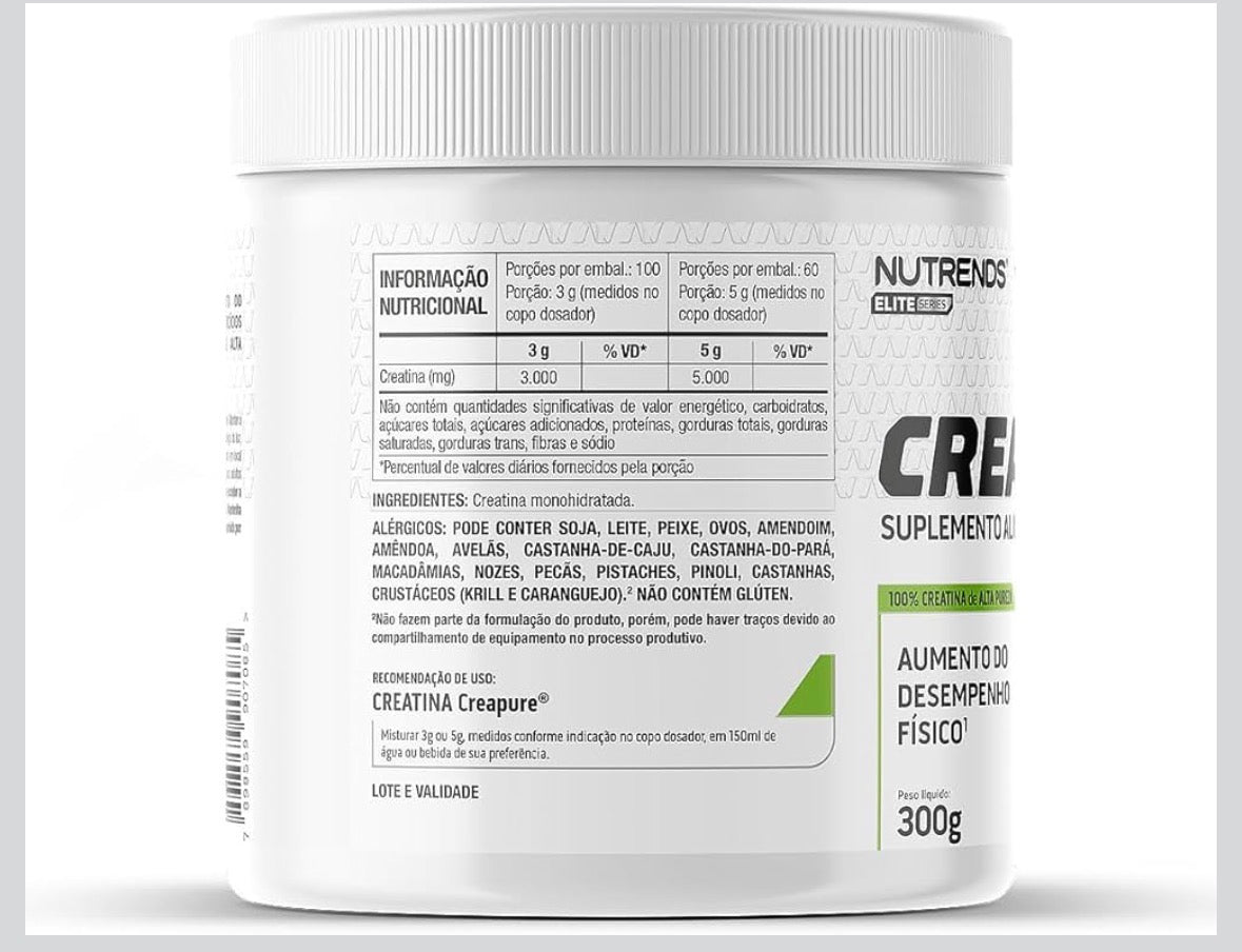 Creatina Creapure® 300g Nutrends – Creatina Pura para Performance