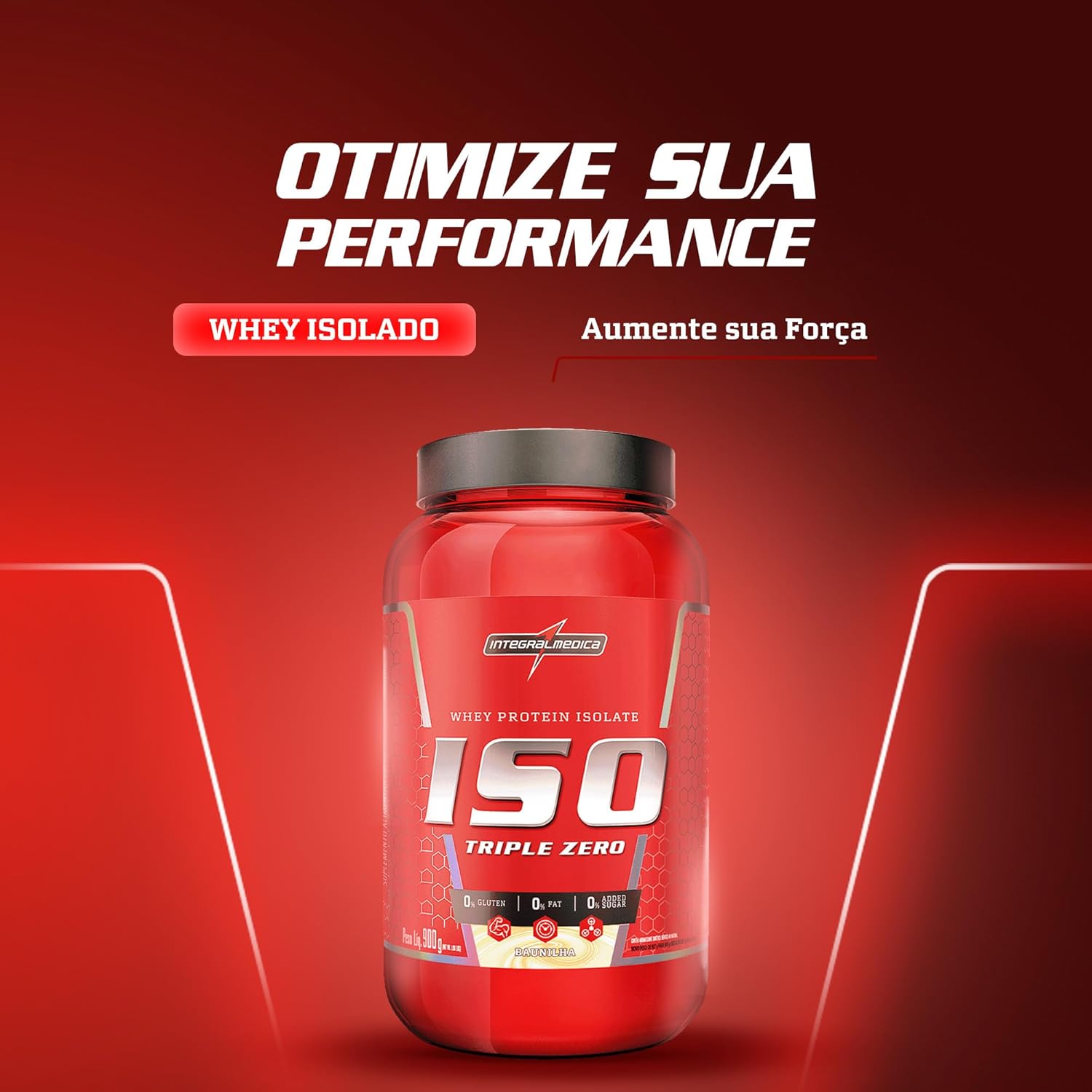Whey Protein Isolado - Baunilha - 900g - Integralmédica