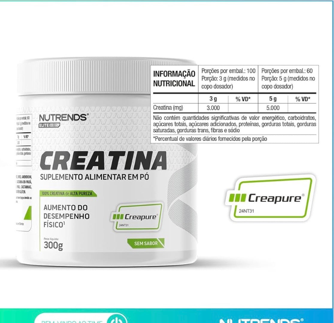 Creatina Creapure® 300g Nutrends – Creatina Pura para Performance